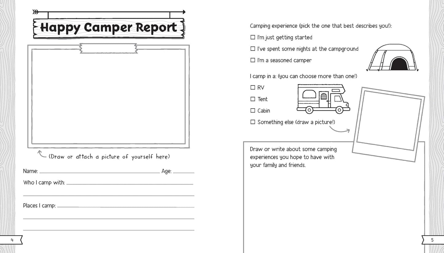 Let's Go Camping! A Journal and Logbook for Kids
