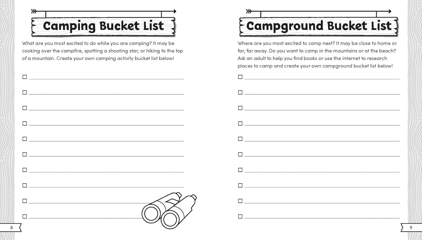 Let's Go Camping! A Journal and Logbook for Kids