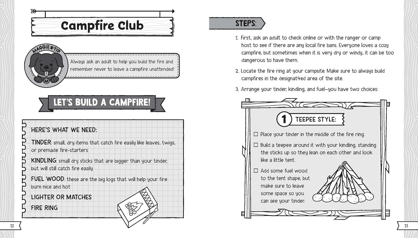 Let's Go Camping! A Journal and Logbook for Kids